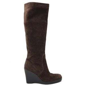 CALVIN KLEIN ‘Soledad’ Brown Suede Boots 5.5 M